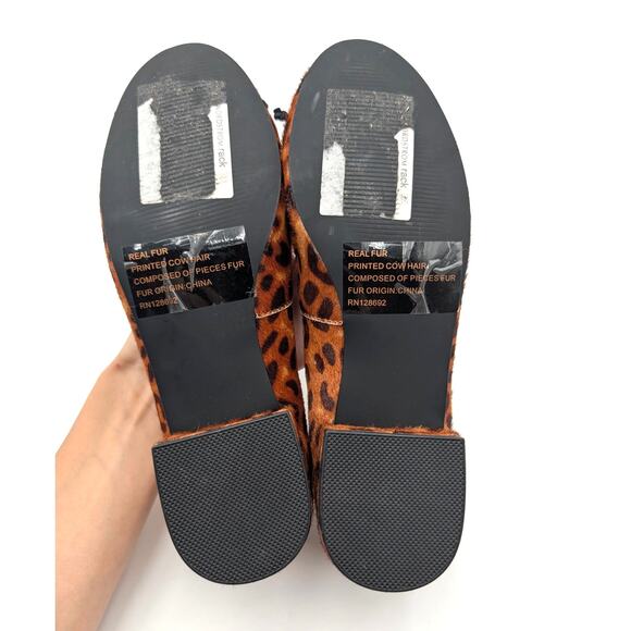 Steve Madden Cherish Leopard Genuine Calf Hair Pump Women's Brown Sz US5.5M EU36 - Picture 7 of 11